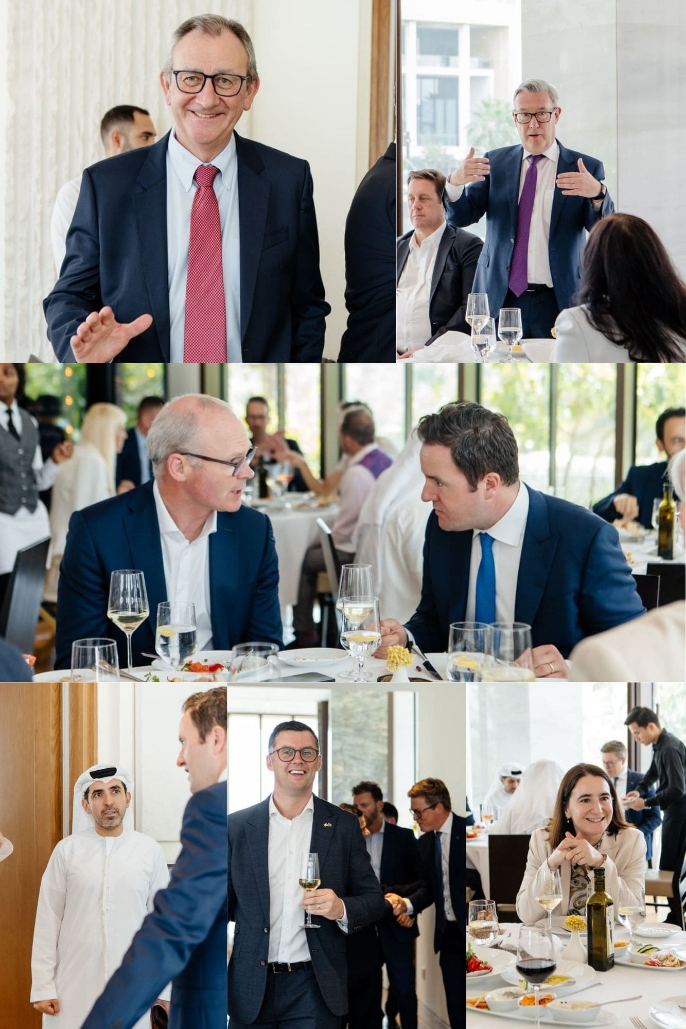 Global impact leaders sharing insights during Venturewave Capital’s private event in Dubai, focusing on purpose-driven capital