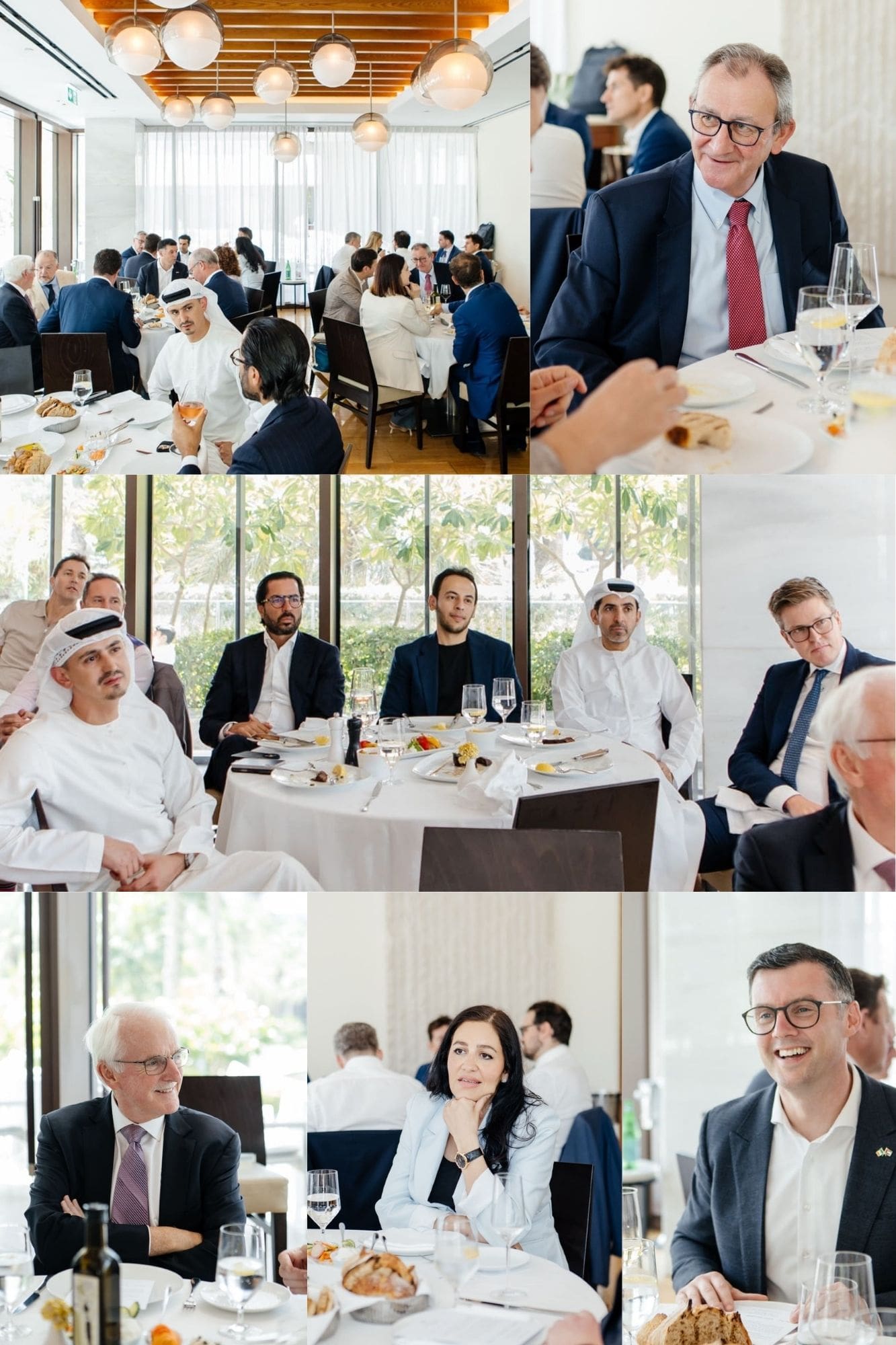 UAE and Irish leaders in conversation during the Venturewave Capital Dubai summit on bilateral investment in innovation and sustainability.