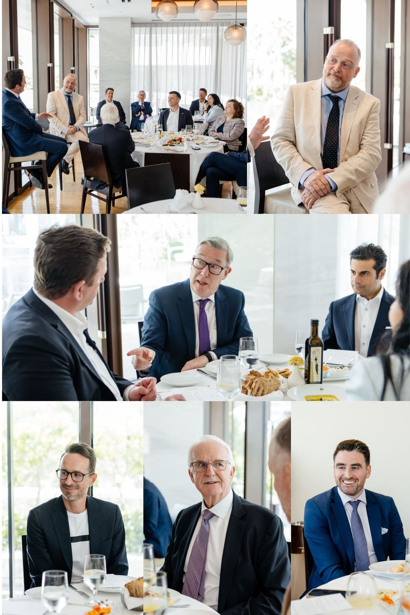 Diplomats and investors at Venturewave Capital’s Dubai event discussing global impact capital and policy alignment.