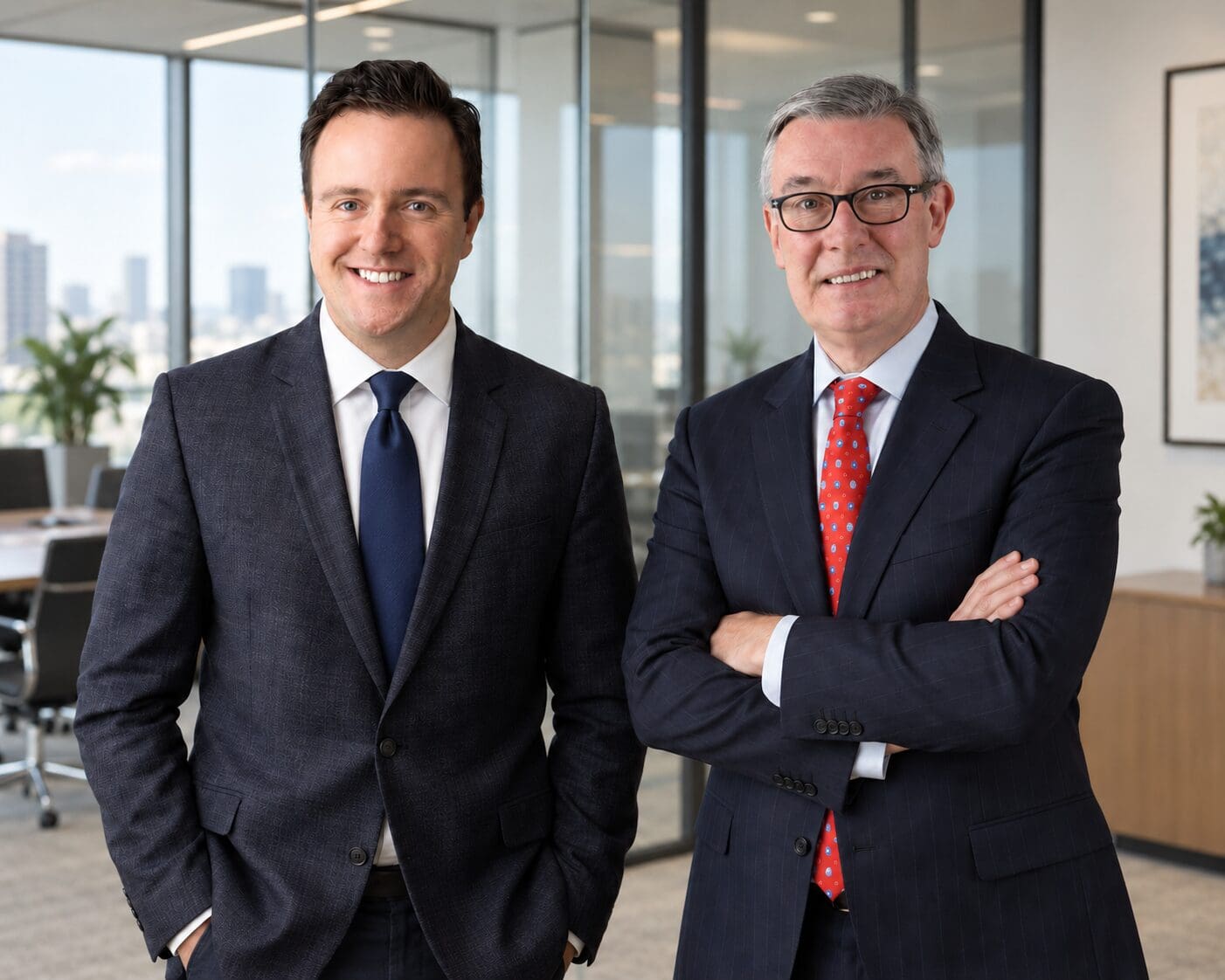 Alan Foy and Kieran McLoughlin standing together